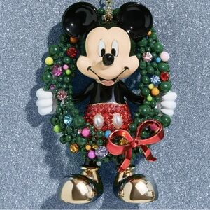 Disney BaubleBar Mickey Wreath Christmas Bag Charm